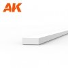 AK Interactive AK6515 STRIPS 0.75 X 2.00 X 350MM – STYRENE STRIP – (10 UNITS)